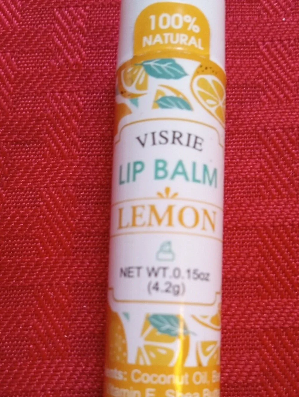 Brand New Set Of 4 Lip Balm - Rose, Lemon, Mango, Peach (Assorted)